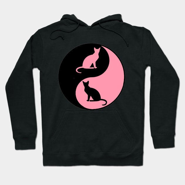 cat yin yang Hoodie by CATUNIVERSE